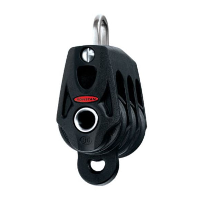 RONSTAN SERIES 30  BALL BEARING ORBIT TRIPLE BLOCK WITH BECKET