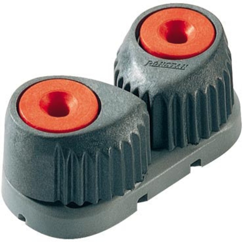 RONSTAN T-CLEAT –  FIBRE REINFORCED CAM CLEAT, RED, GREY BASE