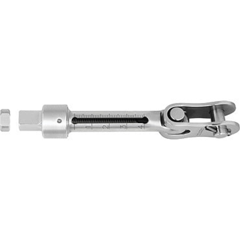 RONSTAN TURNBUCKLE BODY, CALIBRATED, LOCK NUT, 1/4