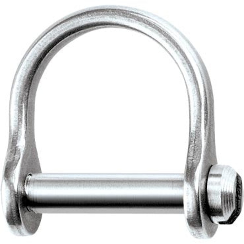 RONSTAN WIDE D SHACKLE WITH SLOTTED PIN – 1/8, L:12MM, W:9MM