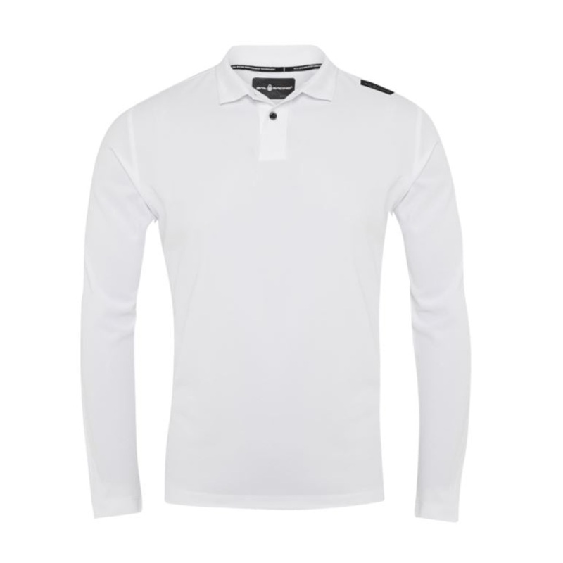 SAIL RACING BOW TECH POLO LONG SLEEVE – White