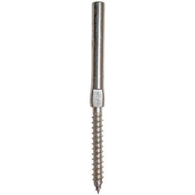STAINLESS STEEL LAG SCREW TERMINAL 1/8 RIGHT HANDED