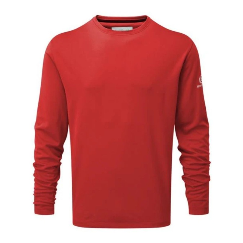 HENRI LLOYD MONO SLEEVE TEE  – RED – LAST ONE SIZE SMALL