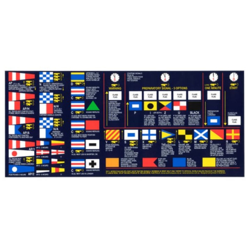 RACING RULES AND SIGNALS STICKER