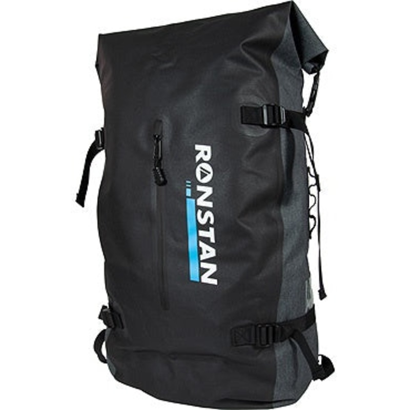 RONSTAN DRY ROLL-TOP 55L BACKPACK – BLACK & GREY
