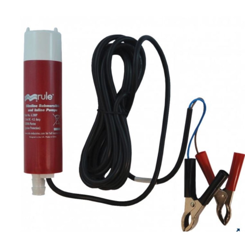RULE 12V AMAZON SUBMERSIBLE INLINE PUMP 280 GPH