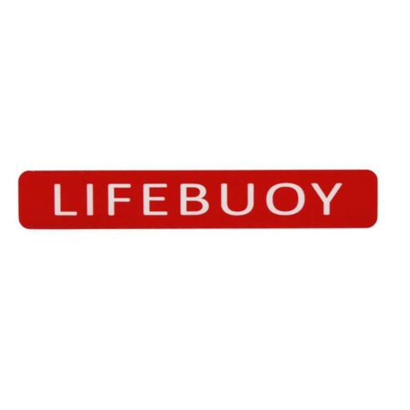 SAM ALLEN  SAFETY LABEL – LIFEBUOY 150MM X 25MM 3M ADHESIVE