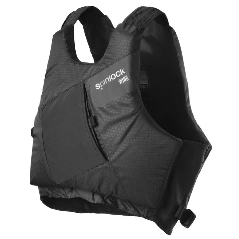 SPINLOCK WING SIDE ZIP PFD 50N – BLACK GRAPHITE