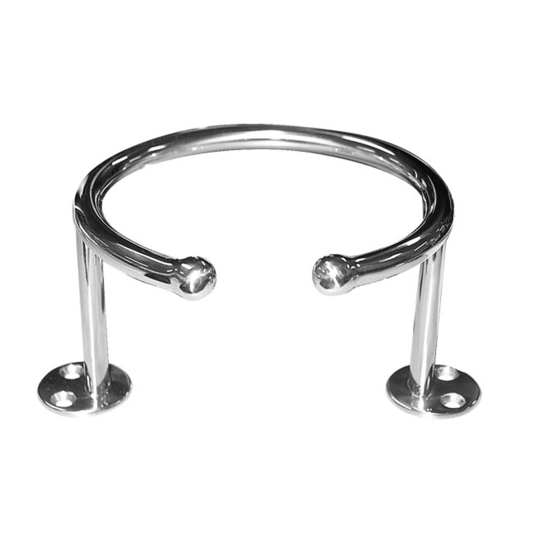 316 STAINLESS STEEL SINGLE CUP HOLDER SURFACE MOUNT