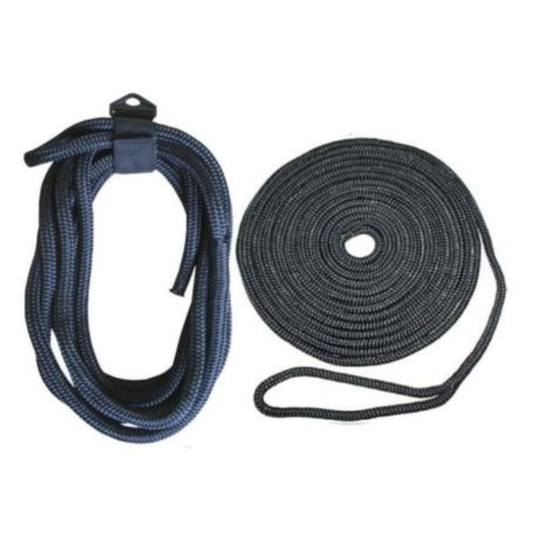 BLACK NYLON DOCKLINE – SPLICED 14MM X 15MTR