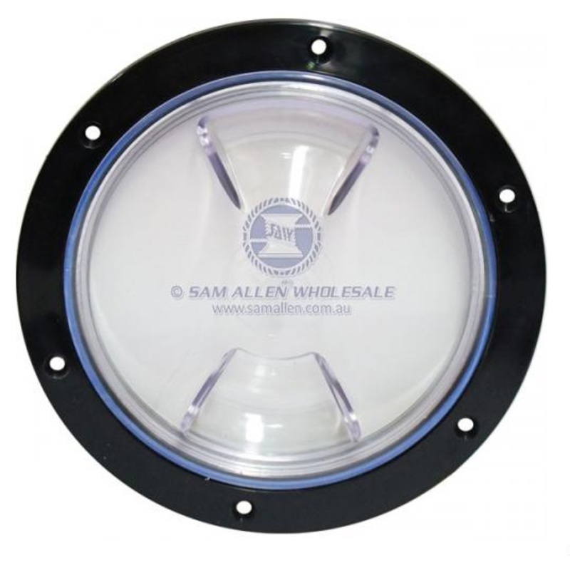 INSPECTION  PORT 6 NAIRN BLACK/CLEAR MADE IN AUSTRALIA