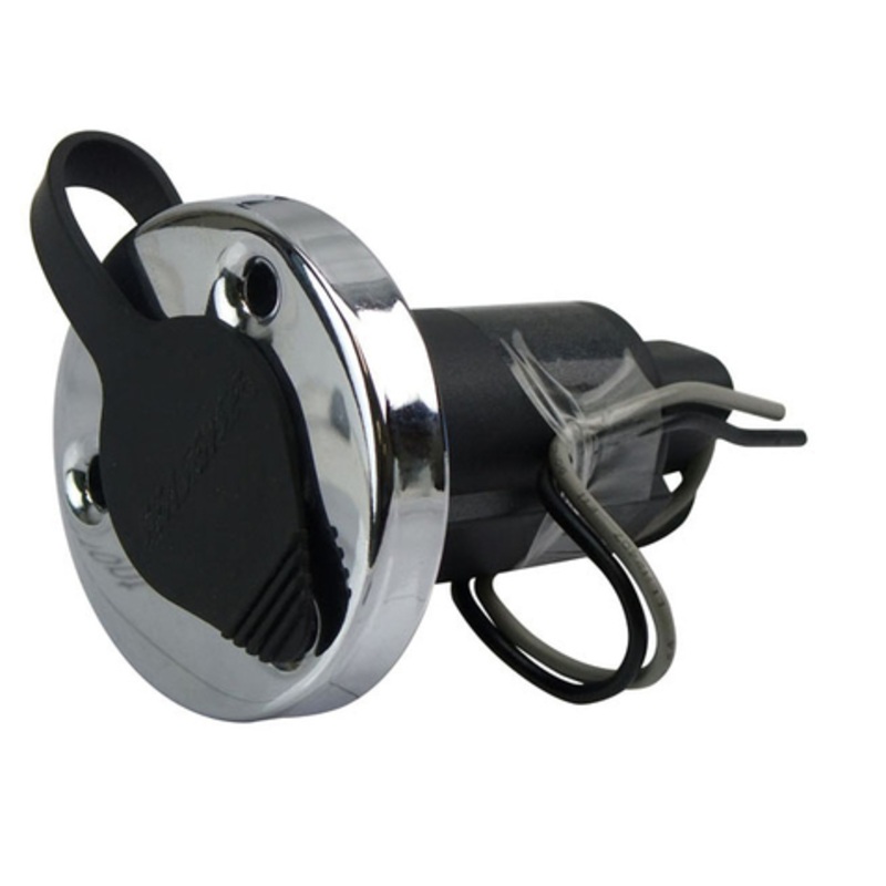 ROUND STAINLESS STEEL LIGHT BASE SOCKET SUITS MOST POPULAR BRANDS