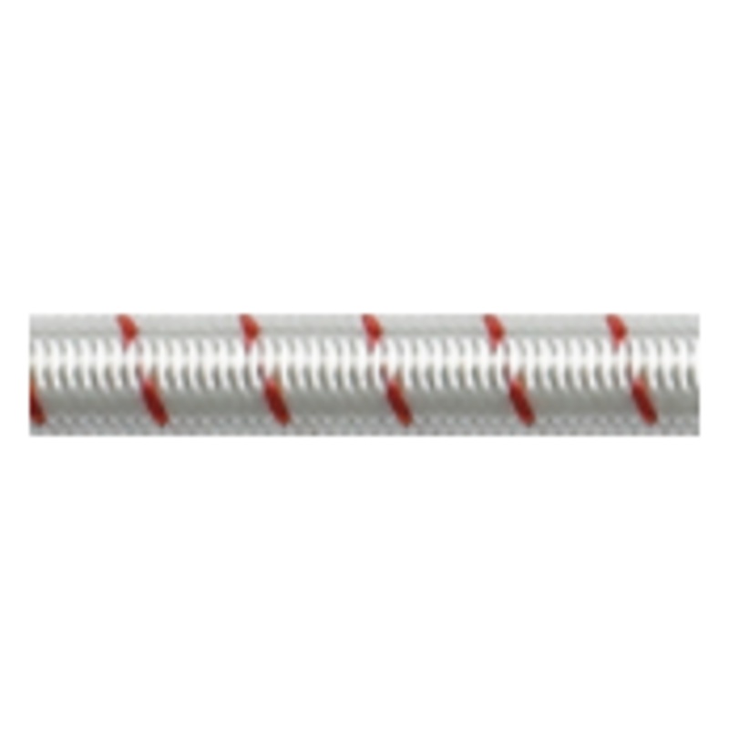 SHOCK CORD FLECK 10MM WHITE WITH RED FECK – SOLD PER METRE