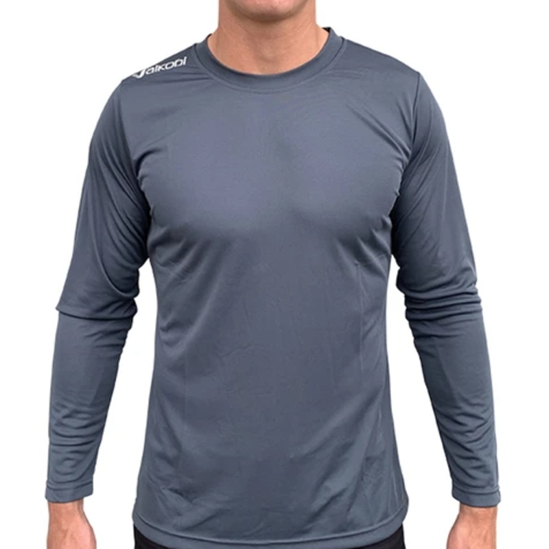 VOCEAN L/S UV TOP- GUN METAL GREY