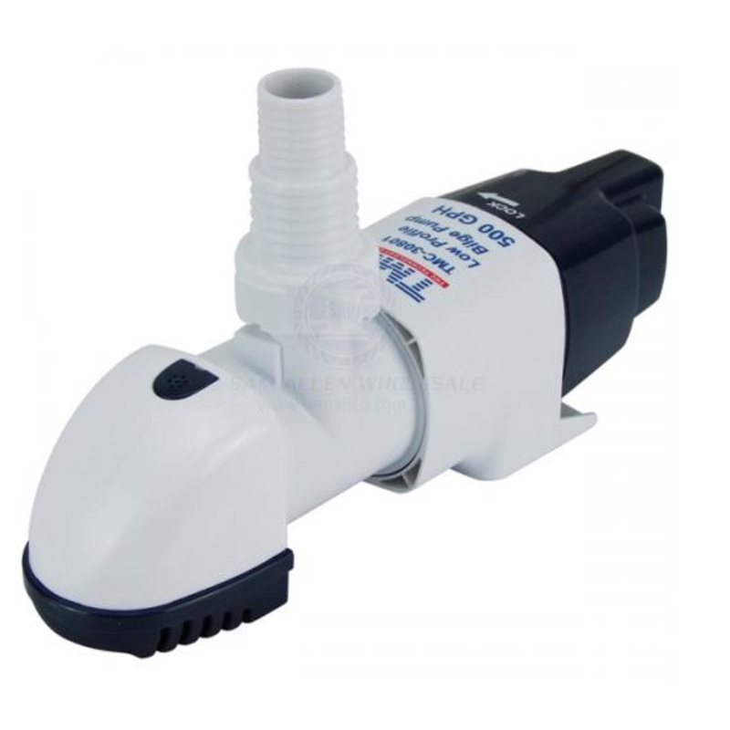 BILGE PUMP AUTO 12V LOW PROFILE TMC 500GPH
