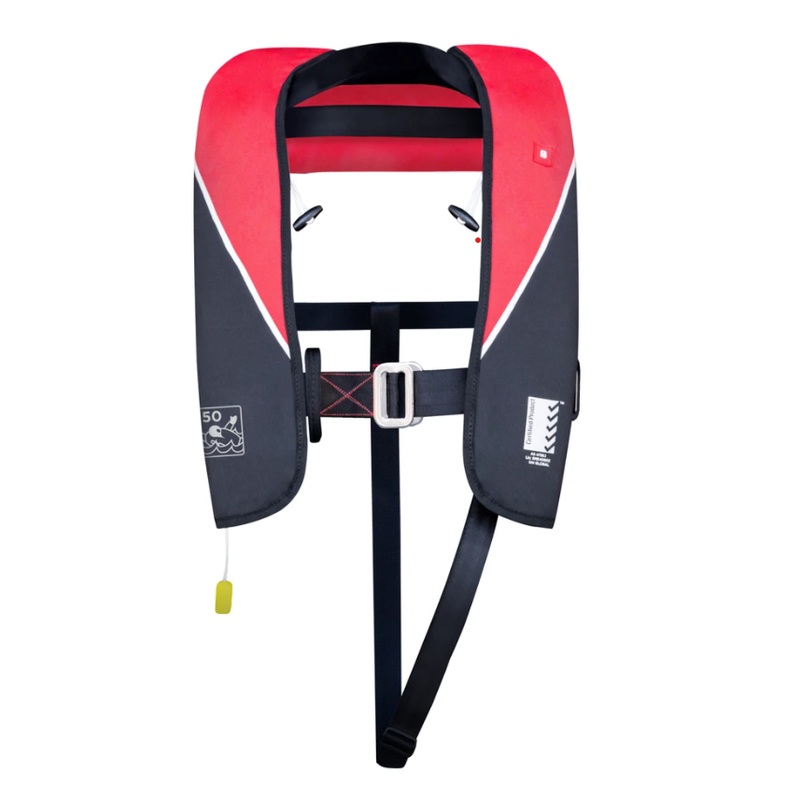 BURKE WHIP 150N MANUAL INFLATABLE LIFEJACKET WITH HARNESS
