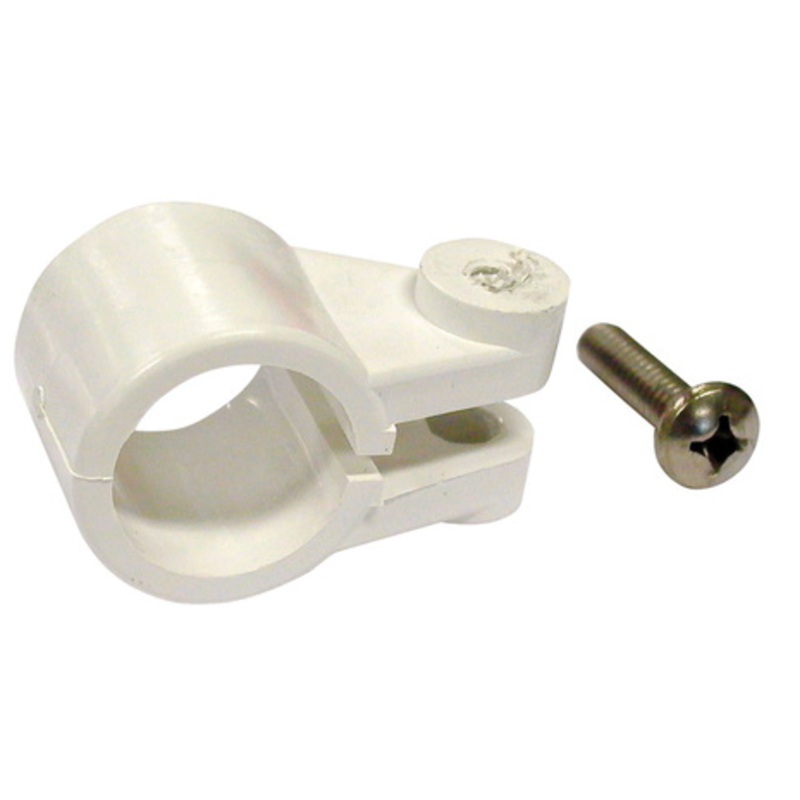 CANOPY TUBE KNUCKLE  / TUBE CLAMP 25MM WHITE