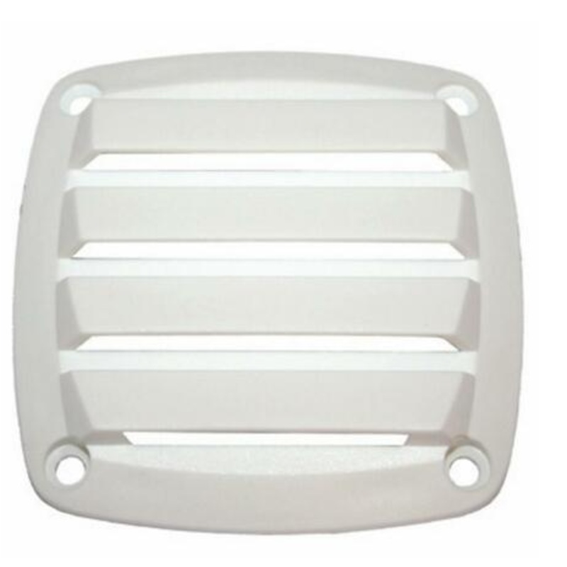 FLUSH LOUVRE VENT – NYLON  90MM WHITE