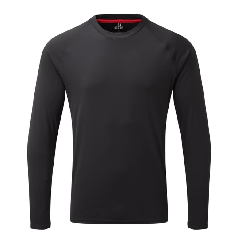 GILL MENS UV TEC LONG SLEEVE TEE  – CHARCOAL