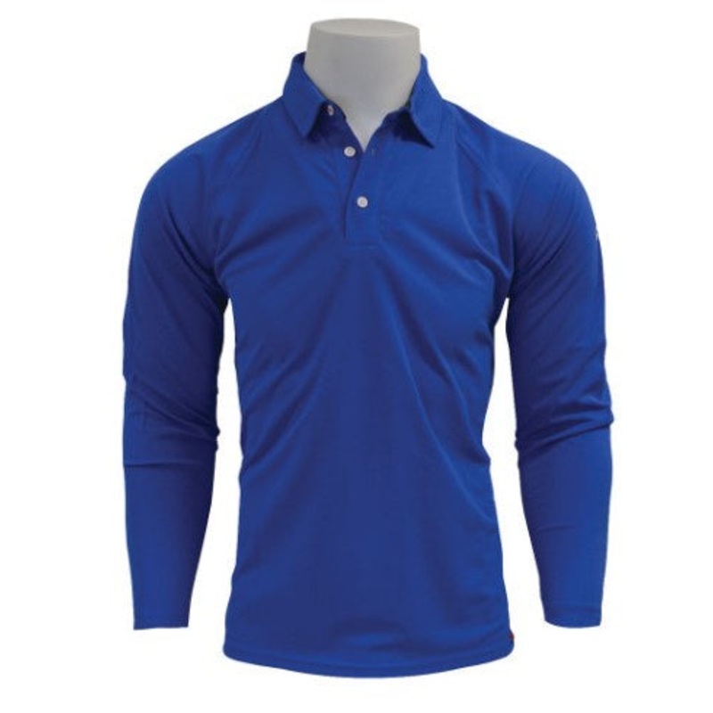 GILL SUNSHIRT – UV TEC POLO LONG SLEEVE – BLUE