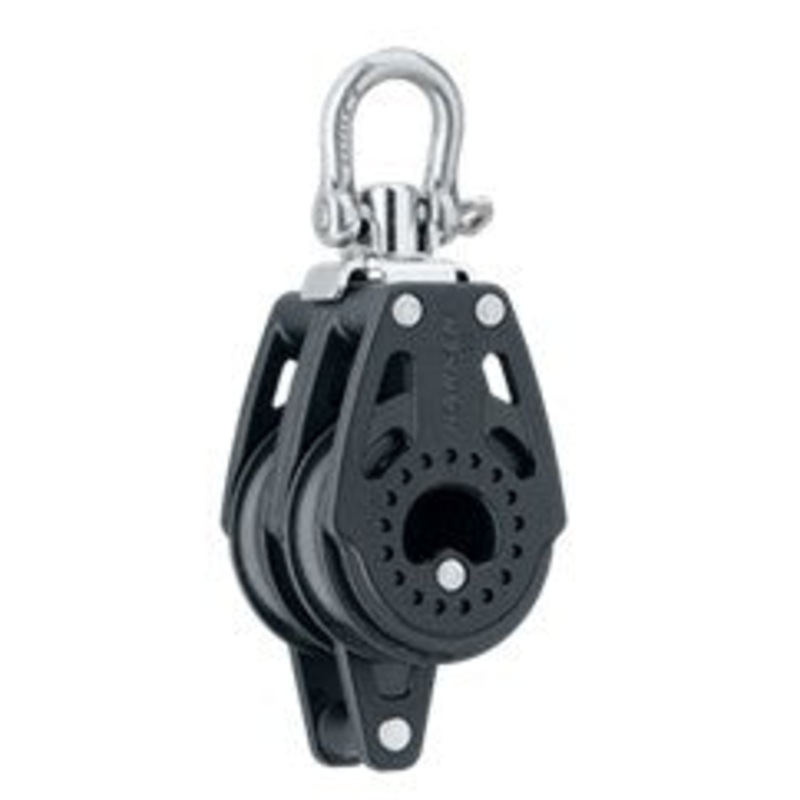 HARKEN 2639 40MM CARBO DOUBLE SWIVEL BLOCK W/BECKET