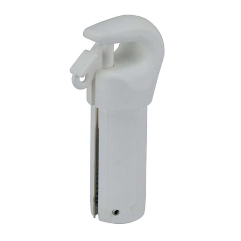 POLE AWNING END 25 MM TUBE WHITE MADE IN AUST