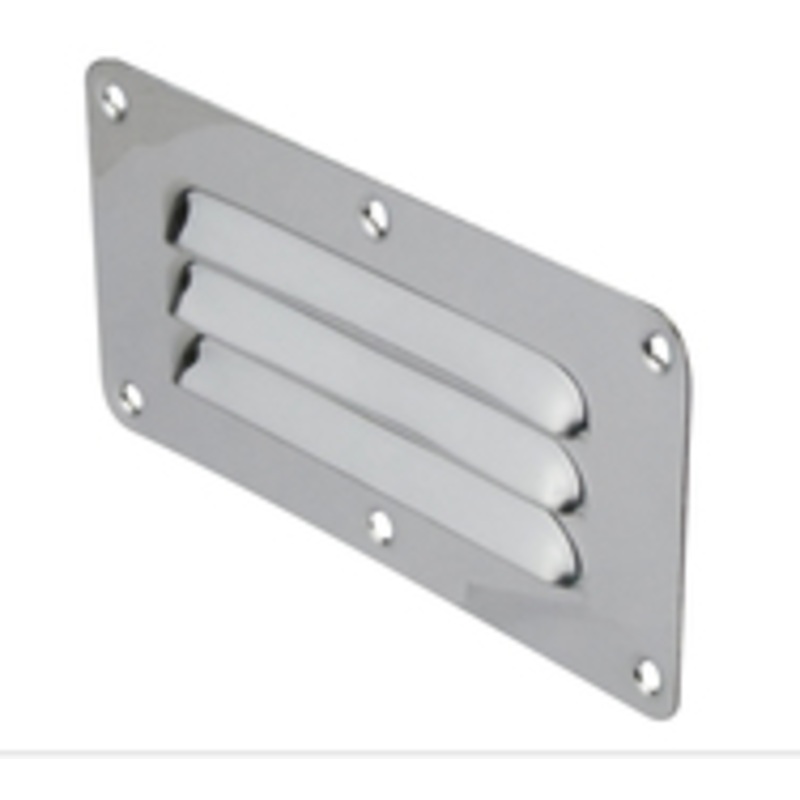 STAINLESS STEEL  LOUVRE VENT  – W 127MM X H 65MM