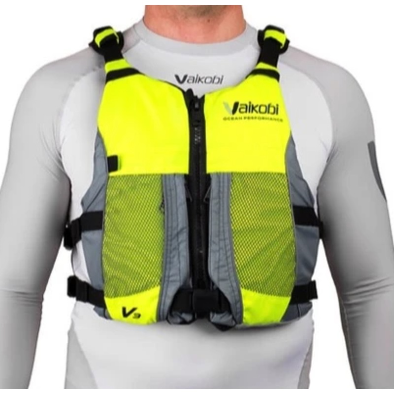 VAIKOBI V3 OCEAN RACING PFD- FLURO YELLOW/GREY