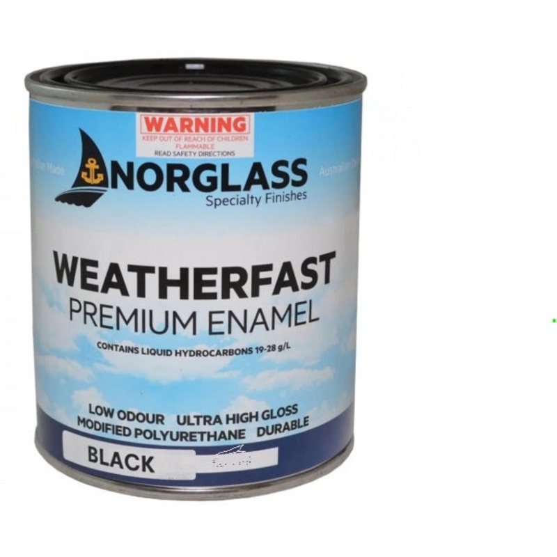 7503 WEATHERFAST GLOSS ACRYLIC BLACK 250ml