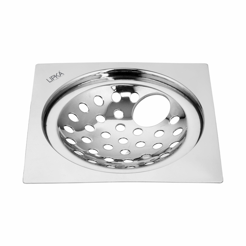 EON Square Flat Cut Floor Drain (5 x 5 Inches) with Hole – LIPKA