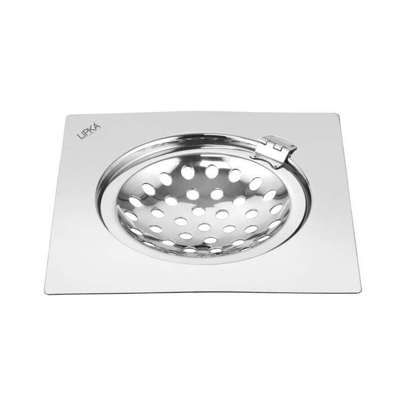 Eon Square Flat Cut Floor Drain with Hinge (6 x 6 Inches) – LIPKA