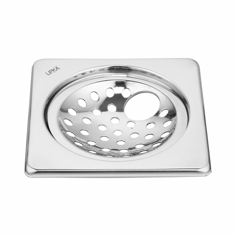 EON Square Floor Drain (5 x 5 Inches) with Hole – LIPKA
