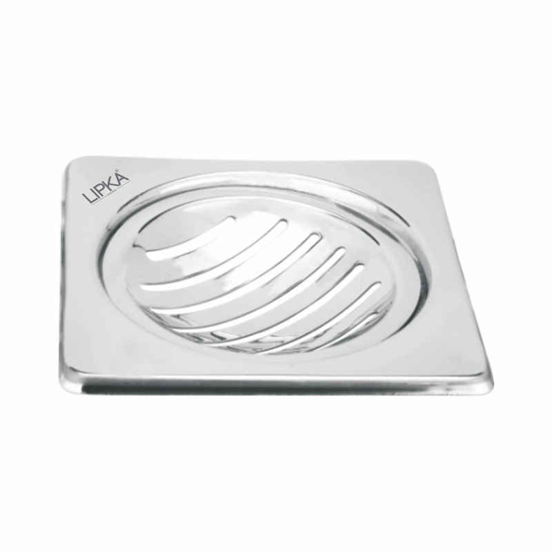 Eon Square Floor Drain with Classic Jali (5 x 5 Inches) – LIPKA