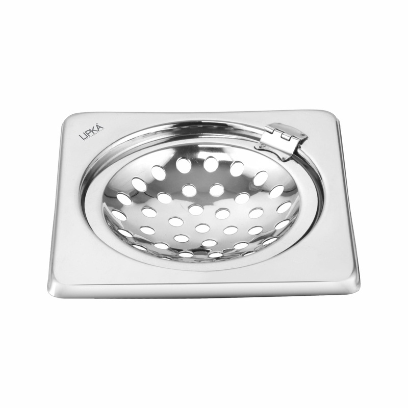 Eon Square Floor Drain with Hinge  (6 x 6 Inches) – LIPKA
