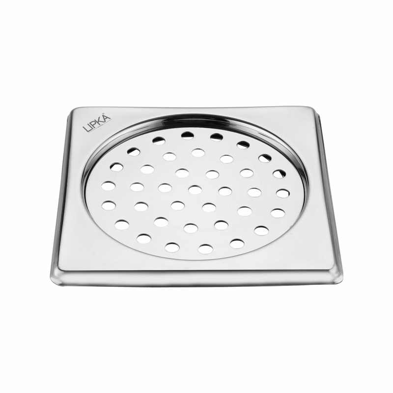 Eon Square Floor Drain with Plain Jali (6 x 6 Inches) – LIPKA