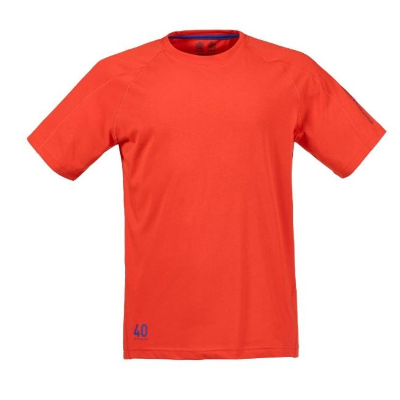 MUSTO EVOLUTION LOGO S/S TEE – FIRE ORANGE