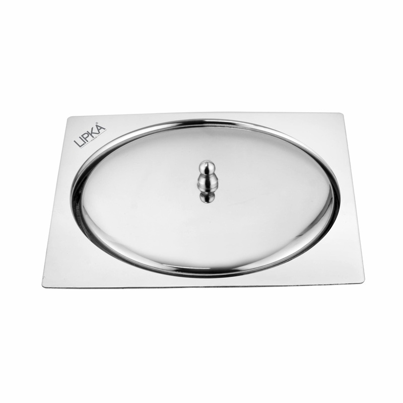 Saturn Square Flat Cut Floor Drain (5 x 5 Inches) – LIPKA