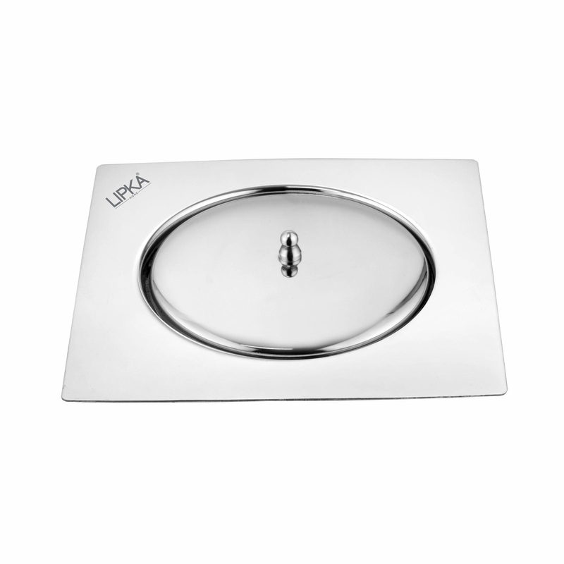Saturn Square Flat Cut Floor Drain (6 x 6 Inches) – LIPKA