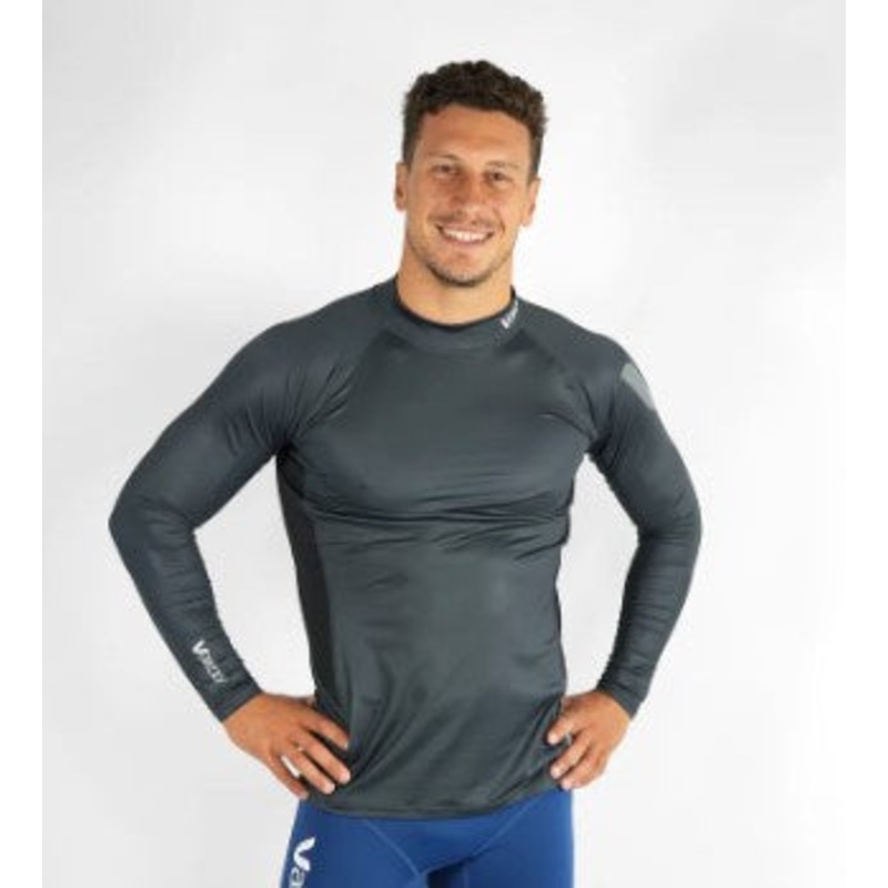 VAIKOBI LONG SLEEVE RASH TOP – CHARCOAL