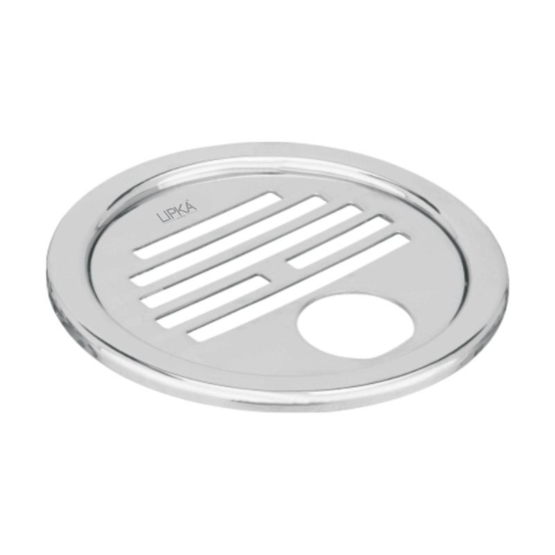 Eon Round Floor Drain with Golden Classic Jali & Hole (5 inches) – LIPKA
