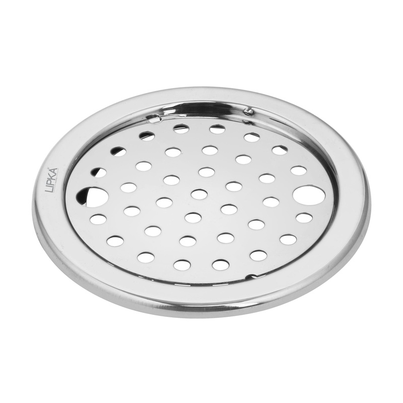 Eon Round Floor Drain with Plain Jali & Lock (5 inches) – LIPKA