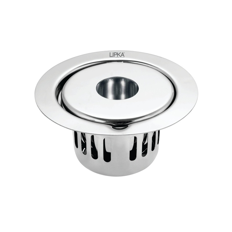 Full Moon Round Floor Drain (5.5 inches) With Hole and Cockroach Trap – LIPKA