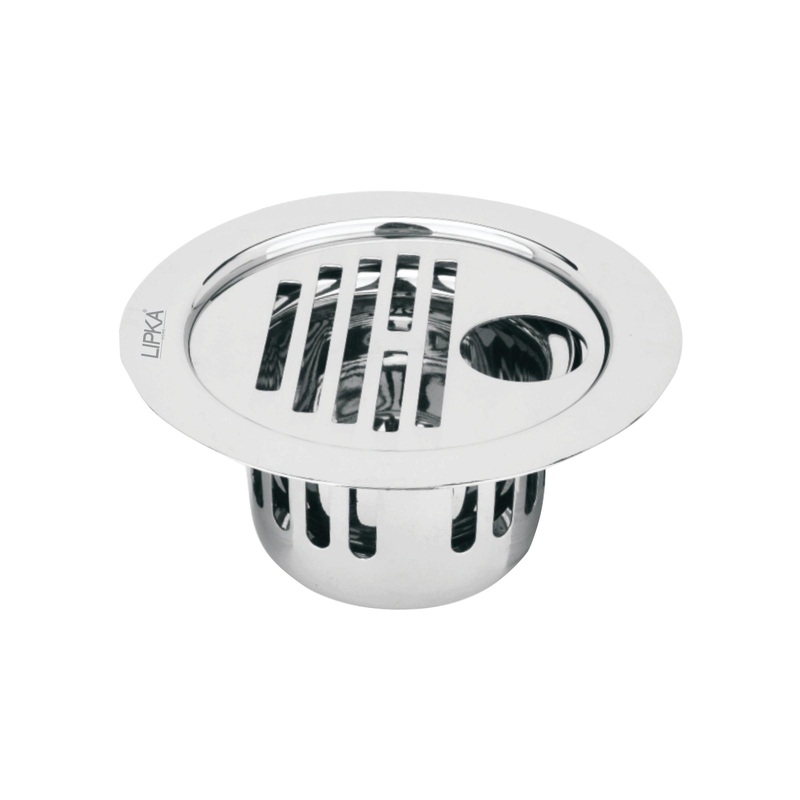 Golden Classic Jali Round Flat Cut Floor Drain (5.5 inches) with Hole and Cockroach Trap – LIPKA
