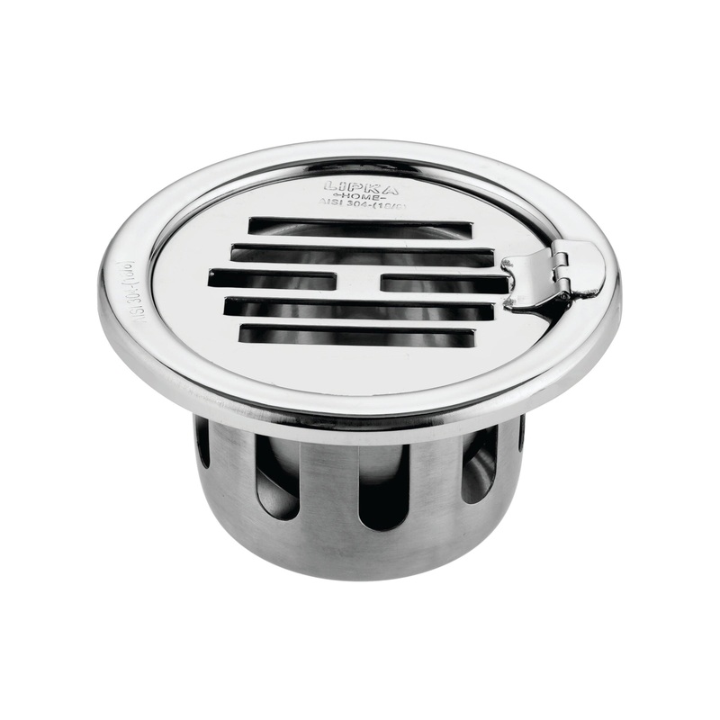 Golden Classic Jali Round Floor Drain (4 Inches) with Hinge and Cockroach Trap – LIPKA