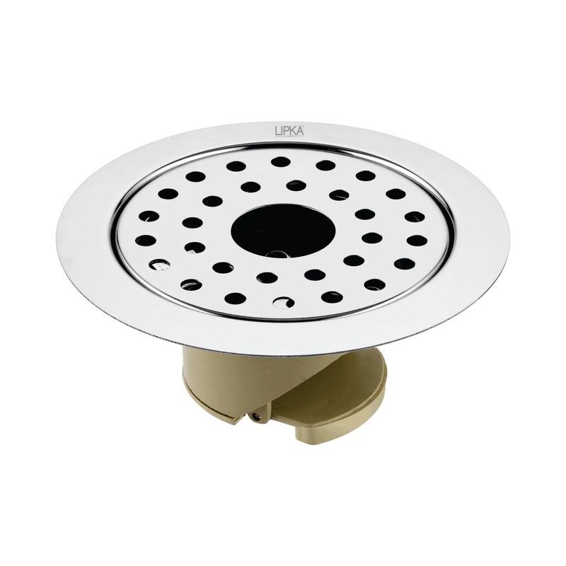 Round Jal Floor Drain (5 x 5 Inches) with Hole and Wide PVC Cockroach Trap – LIPKA