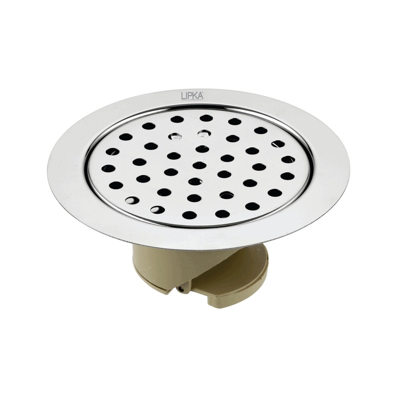 Round Jal Floor Drain (5 x 5 Inches) with Wide PVC Cockroach Trap – LIPKA