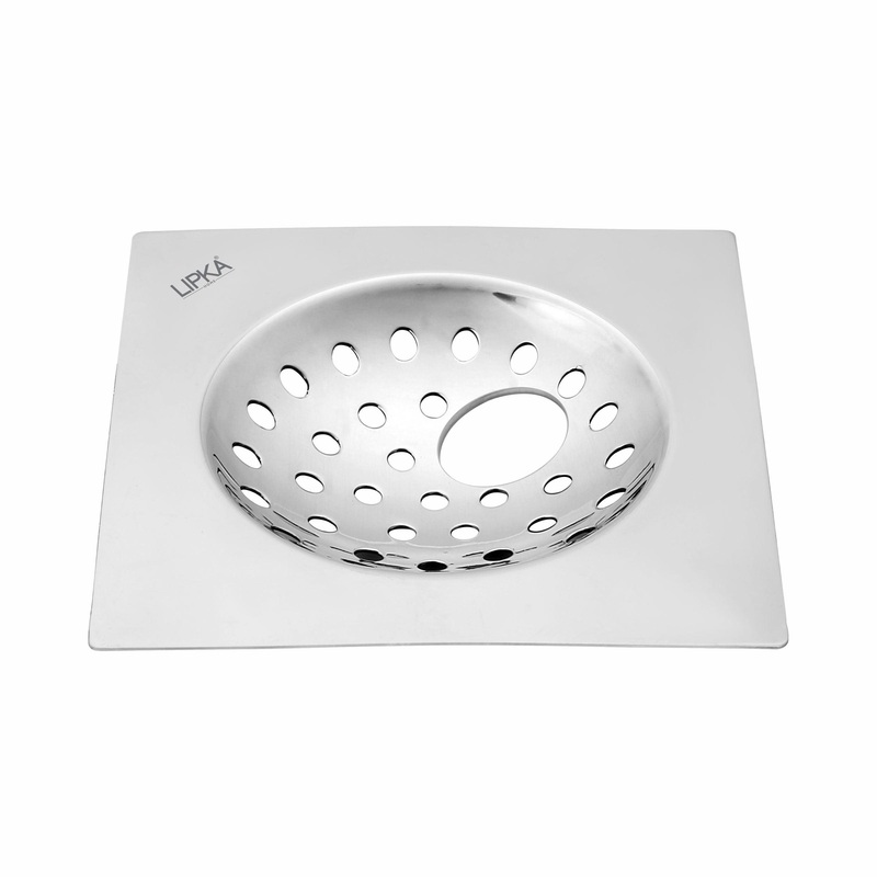 UNO Square Flat Cut Floor Drain (6 x 6 Inches) with Hole – LIPKA
