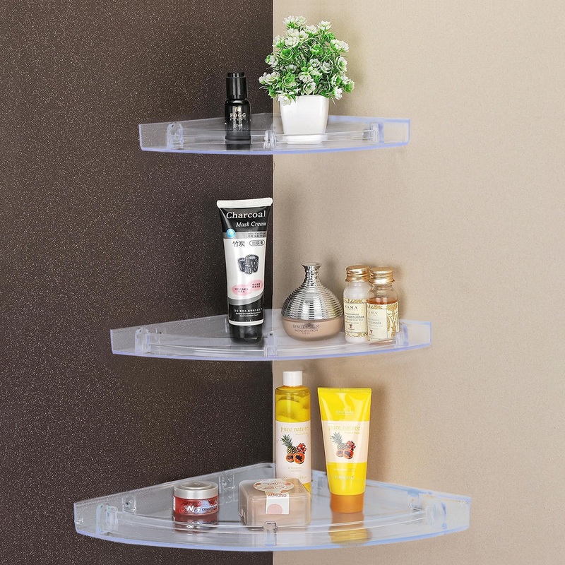 Round Large ABS Corner Shelf Tray (Set of 3) – LIPKA