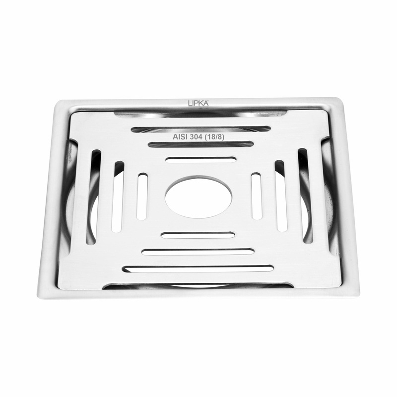 Green Exclusive Square Flat Cut Floor Drain (6 x 6 Inches) with Hole – LIPKA