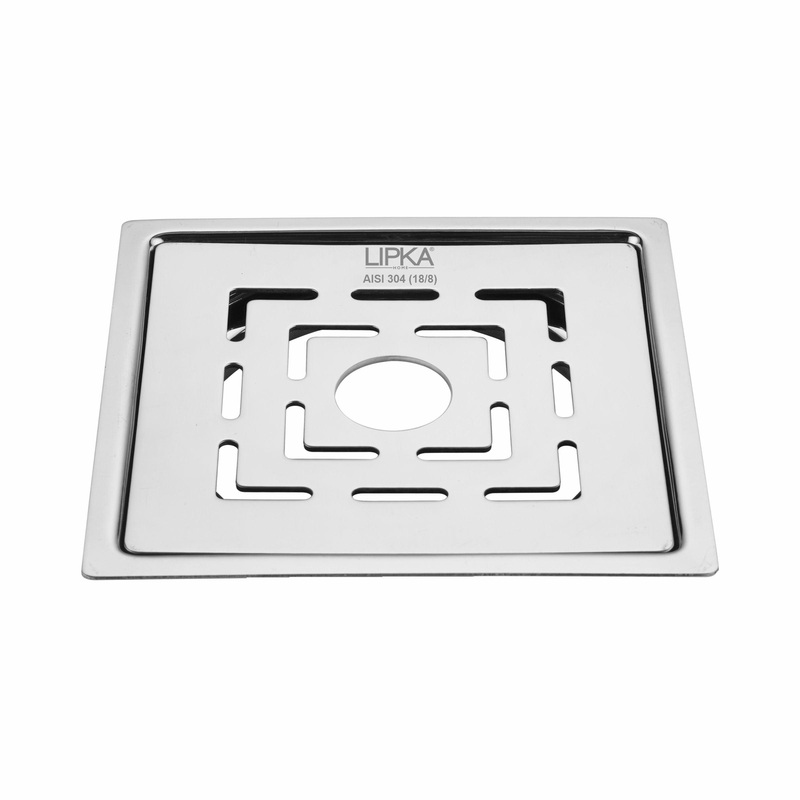 Orange Exclusive Square Flat Cut Floor Drain (6 x 6 Inches) with Hole – LIPKA